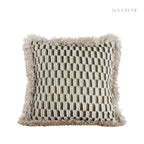 Retro Geometric & Floral Jacquard Cushions Combo