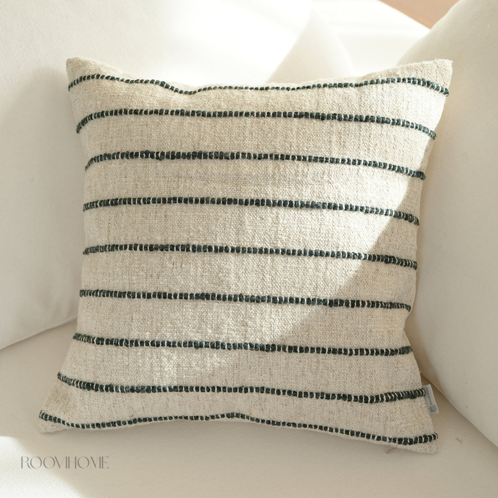 Raw Stripes Cotton-Linen Blend Cushions