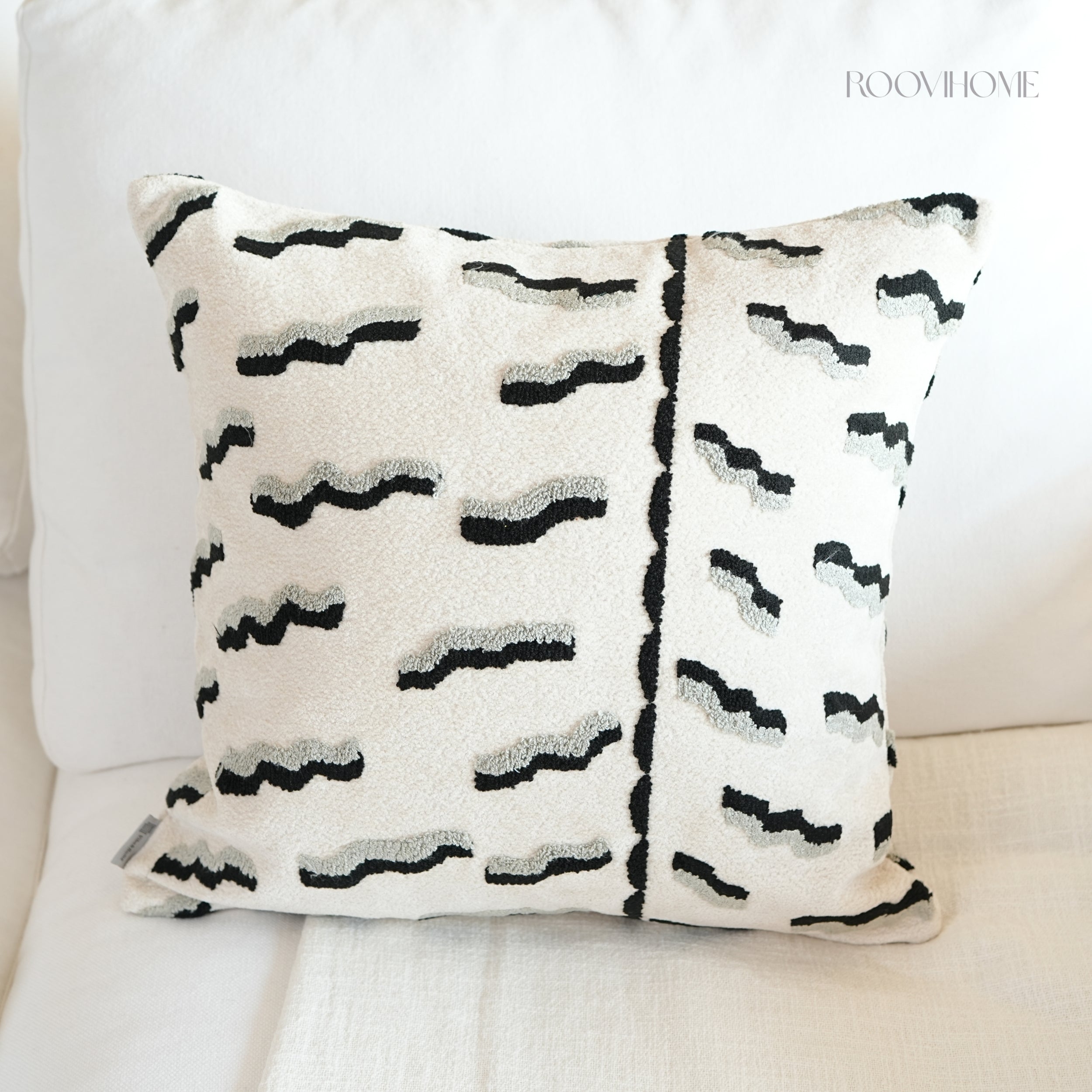 Soft Territory Playful Tiger 3D Embroidered Cushions