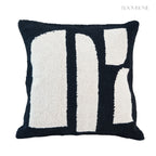 Geometric Tufted Embroidered Throw Pillow / Cushion Cover • Modern Earth Tones • Living Room Sofa Cushion • Home Decor| RooviHome Twilight Soft Shadows Series