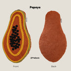 Fruit-Shaped Towel Embroidered Cushion