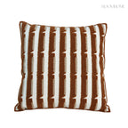 Modern Retro Raised Stripe Embroidered Cushions