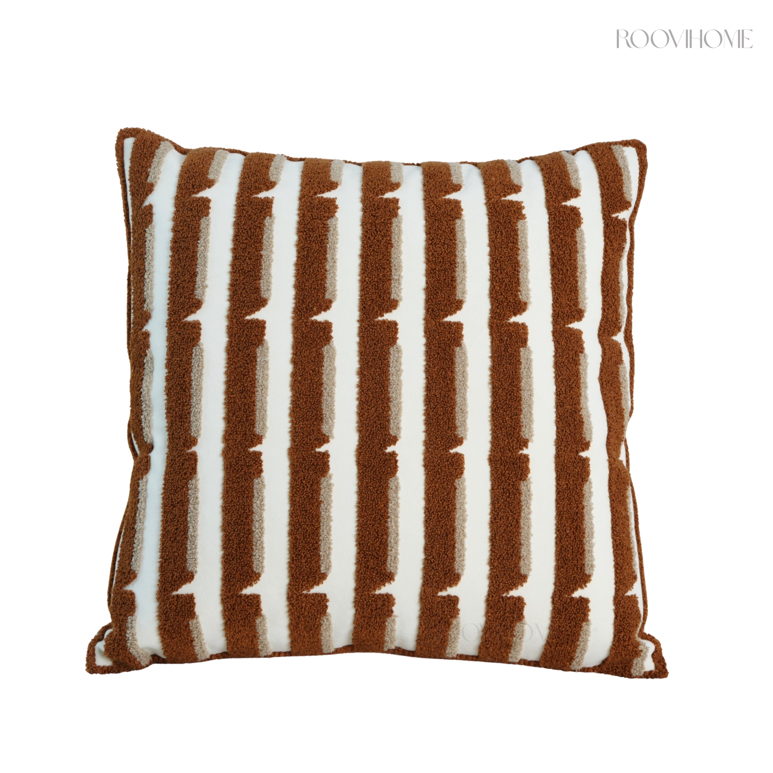 Modern Retro Raised Stripe Embroidered Cushions
