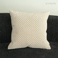 Mocha Weave Quilted Soft Chenille Decorative Cushions