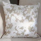Wabi-Sabi & Japandi Style Throw Pillow / Lumbar Pillow / Cushion Cover, 3D Raised Jacquard Texture, Beige Cream Brown Tones, Rich Texture, Elegant Tassel Detail | RooviHome Wabi Weave Collection