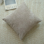 Solid Earthy Tone Teddy Bouclé Decorative Cushions