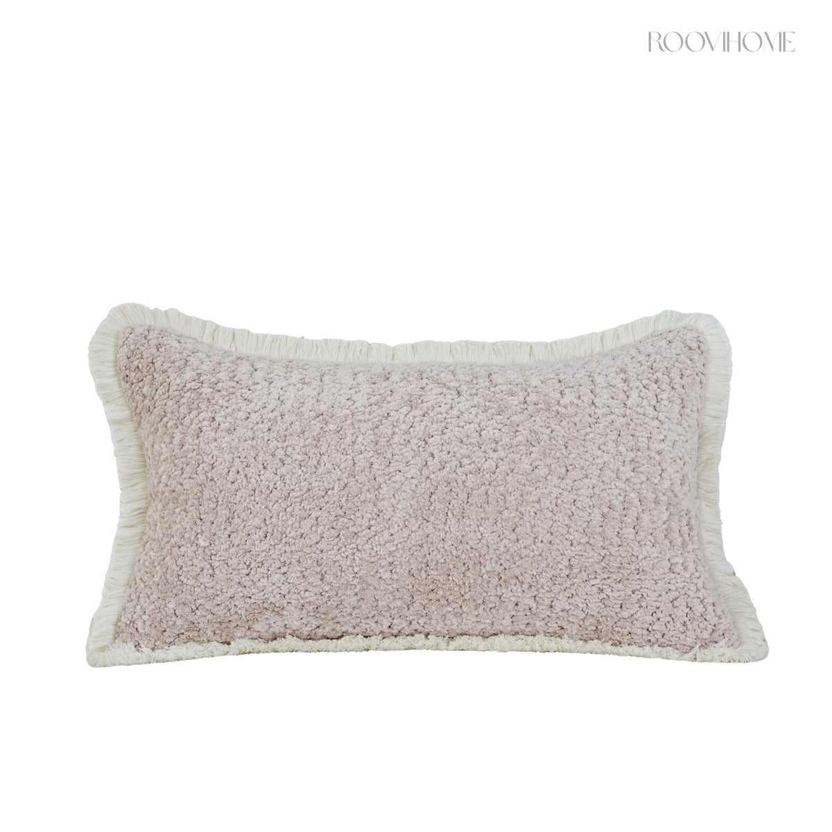 Fluffy Teddy Boucle Cushions with Fringes