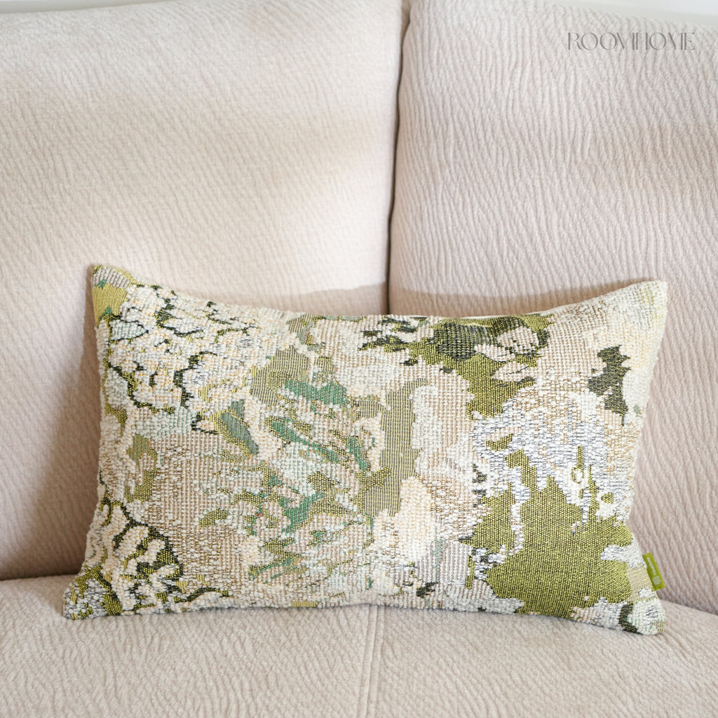 Art-Inspired Abstract Landscape Cotton-Linen Blend Cushions