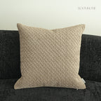 Mocha Weave Quilted Soft Chenille Decorative Cushions