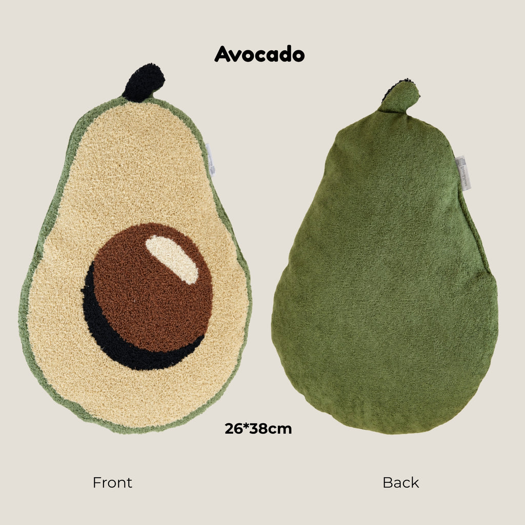 Fruit-Shaped Towel Embroidered Cushion