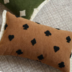 Polka Dot & Diamond & Club Embroidered Decorative Lumbar Cushions