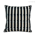 Modern Retro Raised Stripe Embroidered Cushions