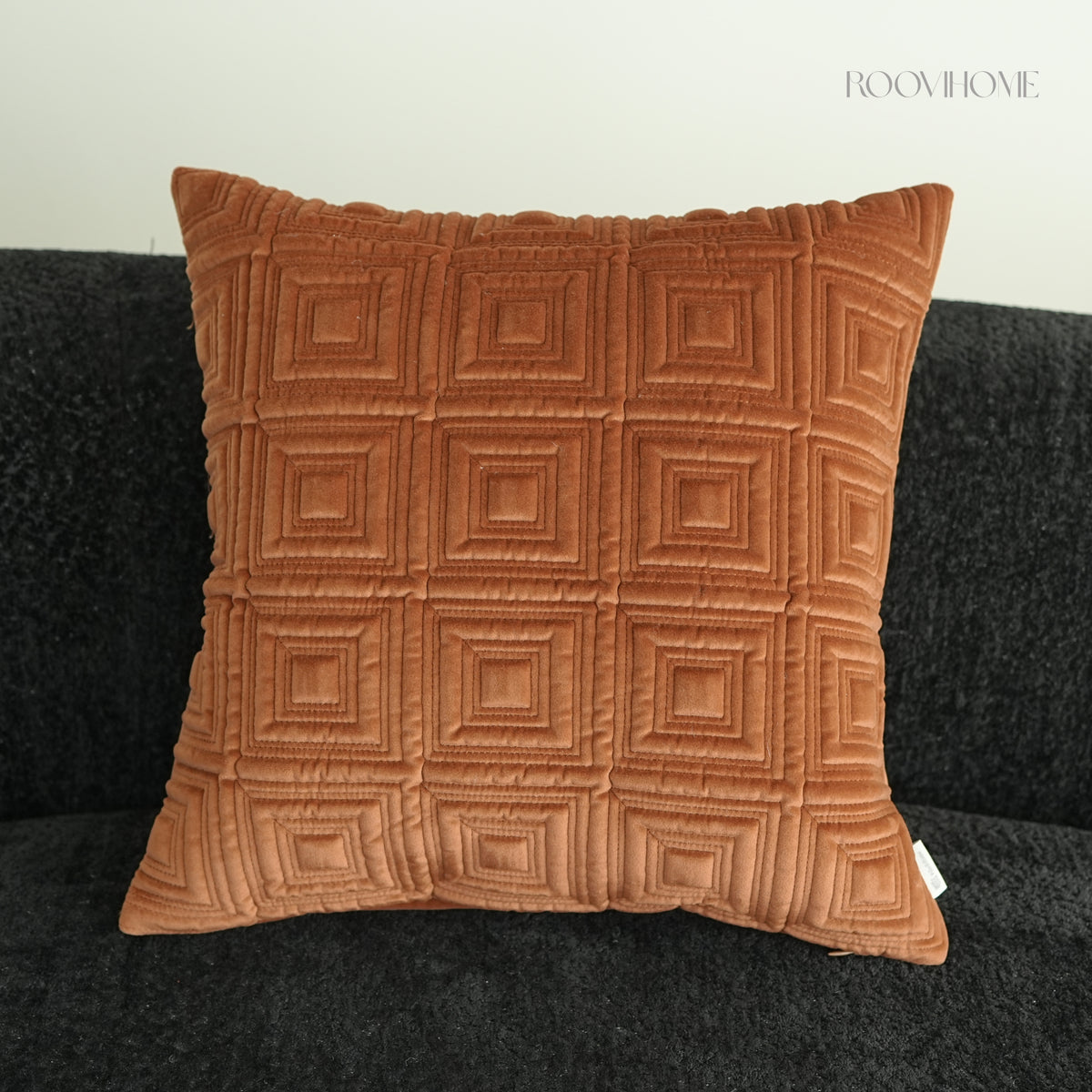 Structured Quilting Velvet Cushion Set