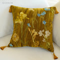 Velvet Garden Floral Cushion