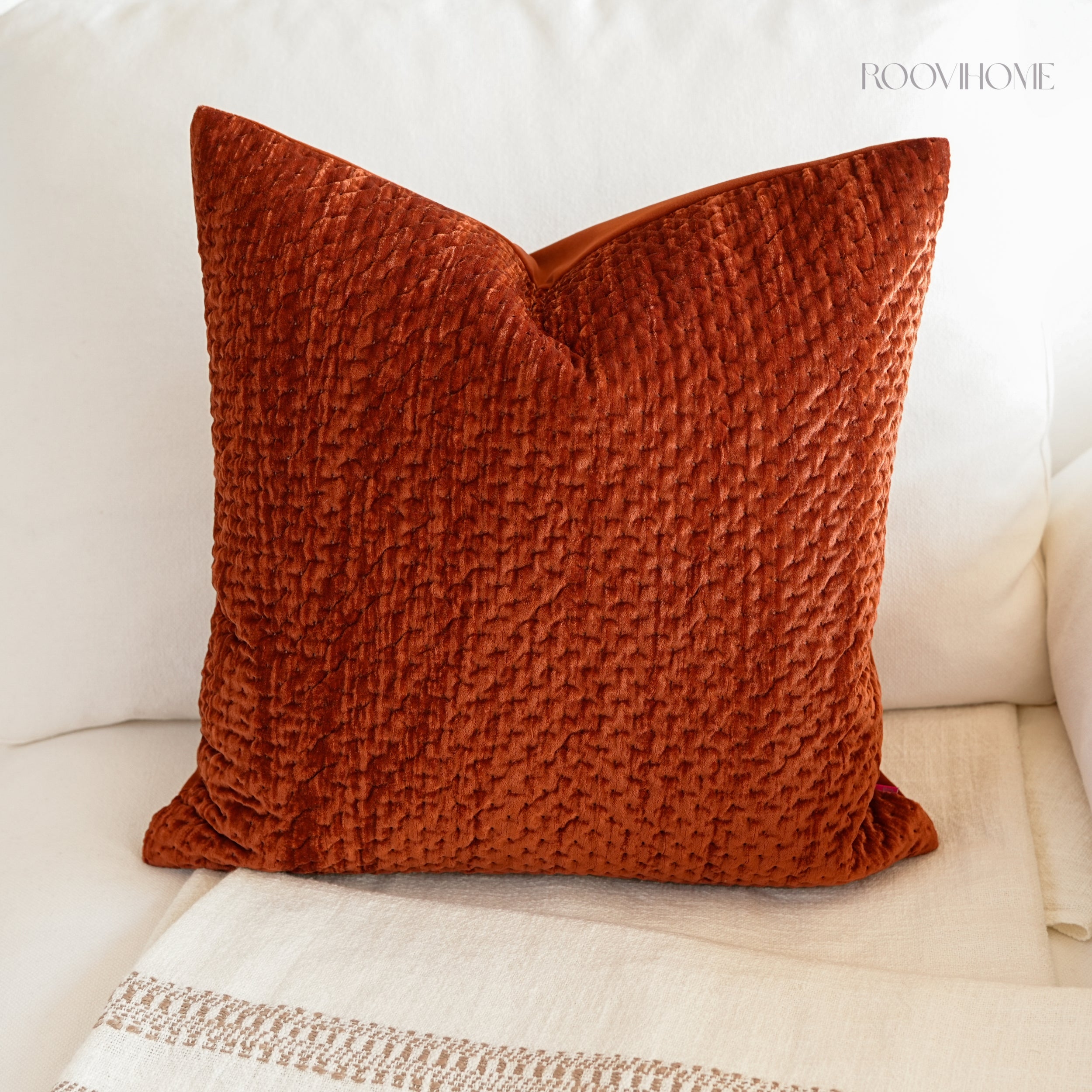 Velvet Aura Quilted Cushions