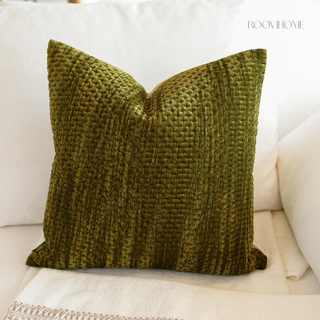 Velvet Aura Quilted Cushions