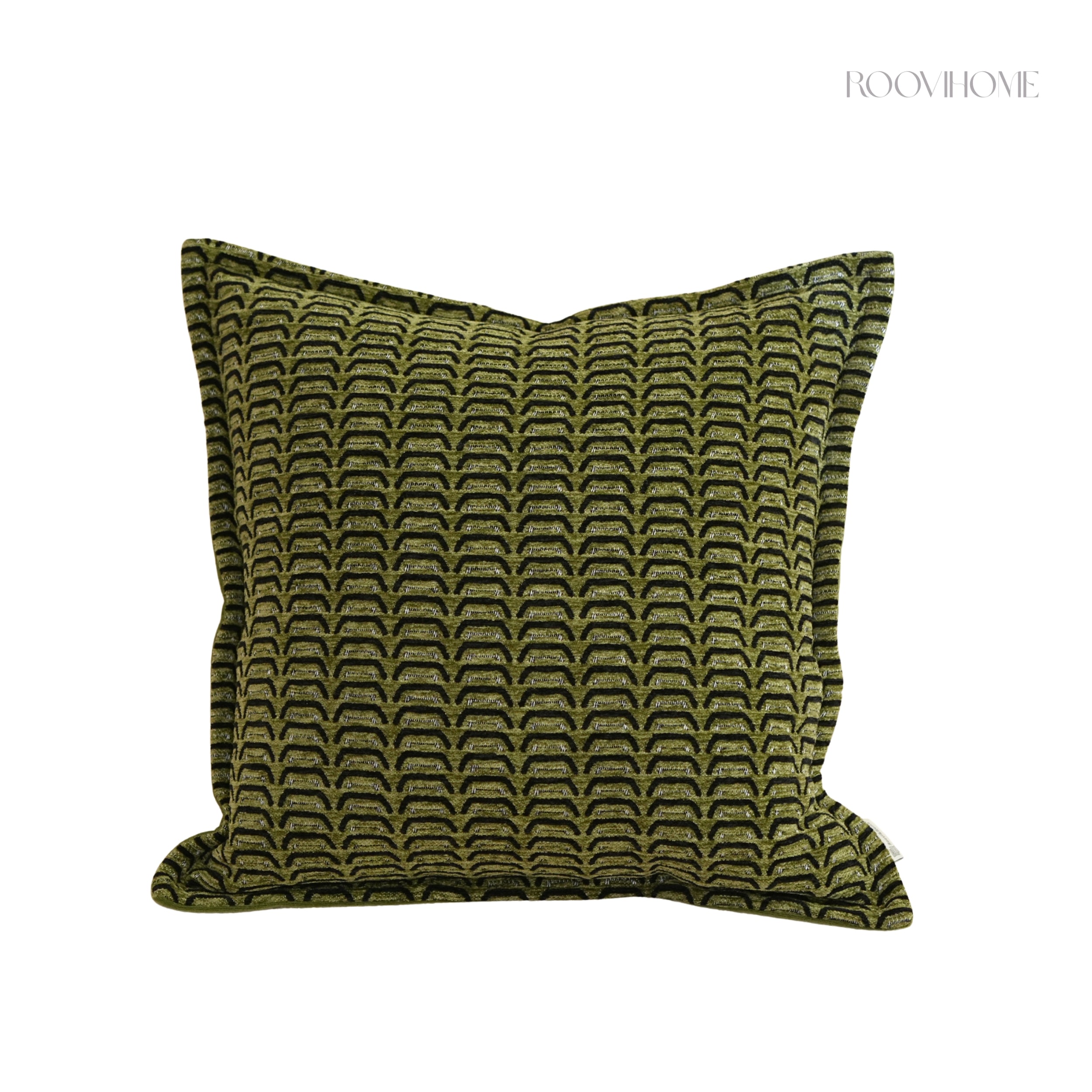 Tiger Pattern Inspired Textured Cushion Cover • Modern Vintage Sofa Pillow • Home Decor • Ready to Ship | RooviHome Rhythm Tiger Collection
