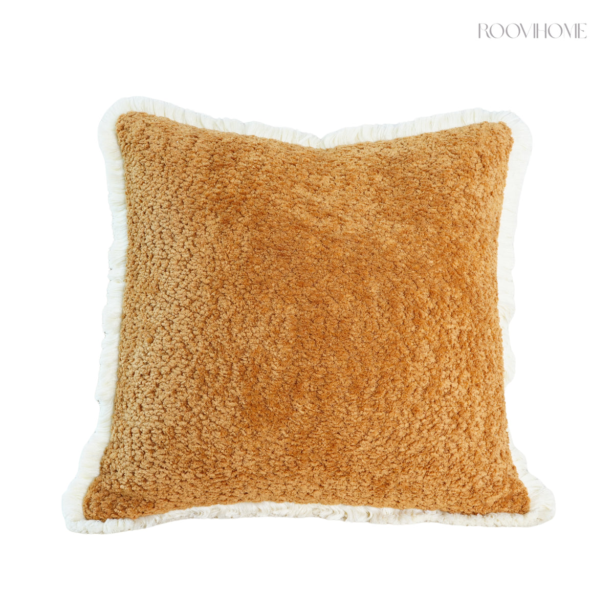 Fluffy Teddy Boucle Cushions with Fringes