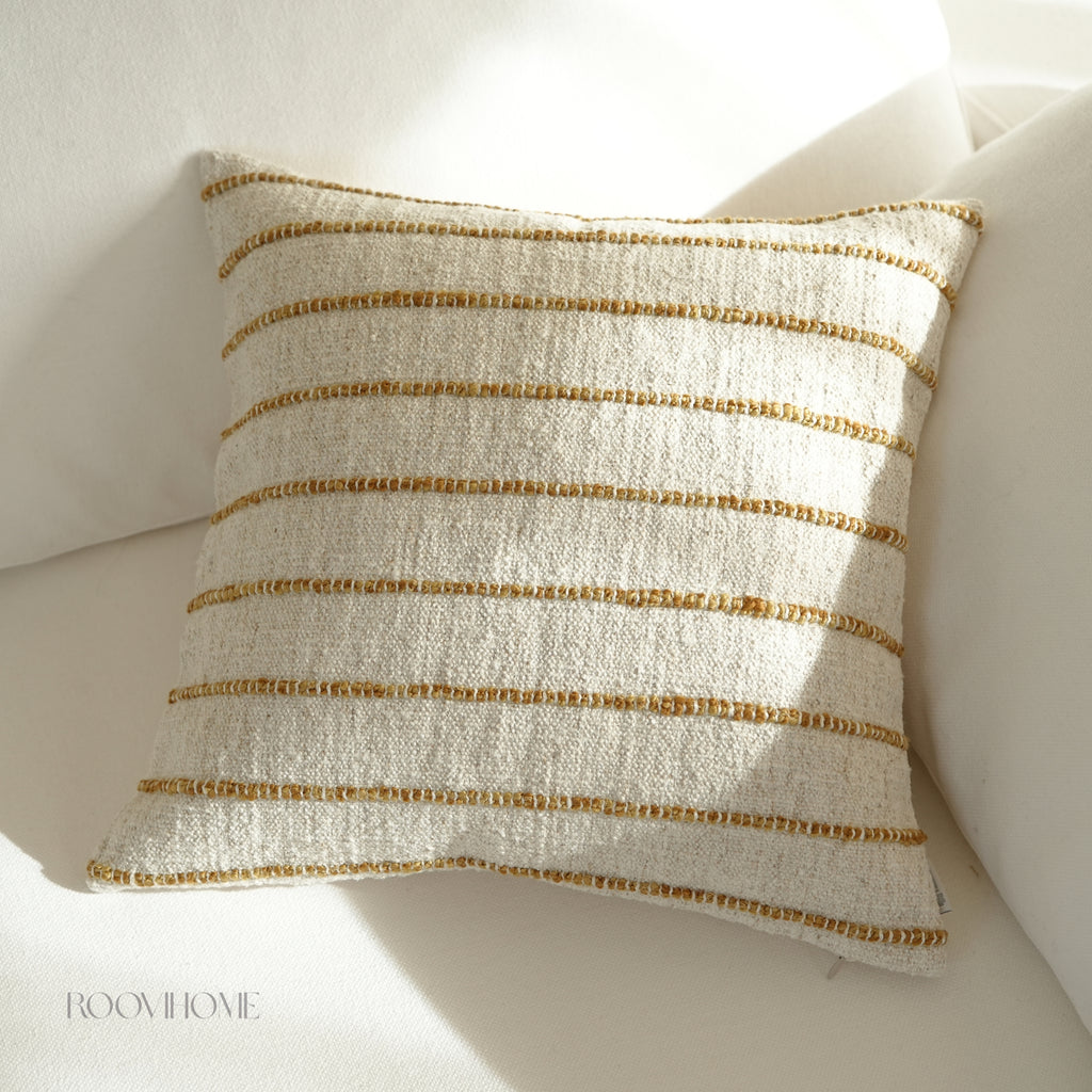 Raw Stripes Cotton-Linen Blend Cushions
