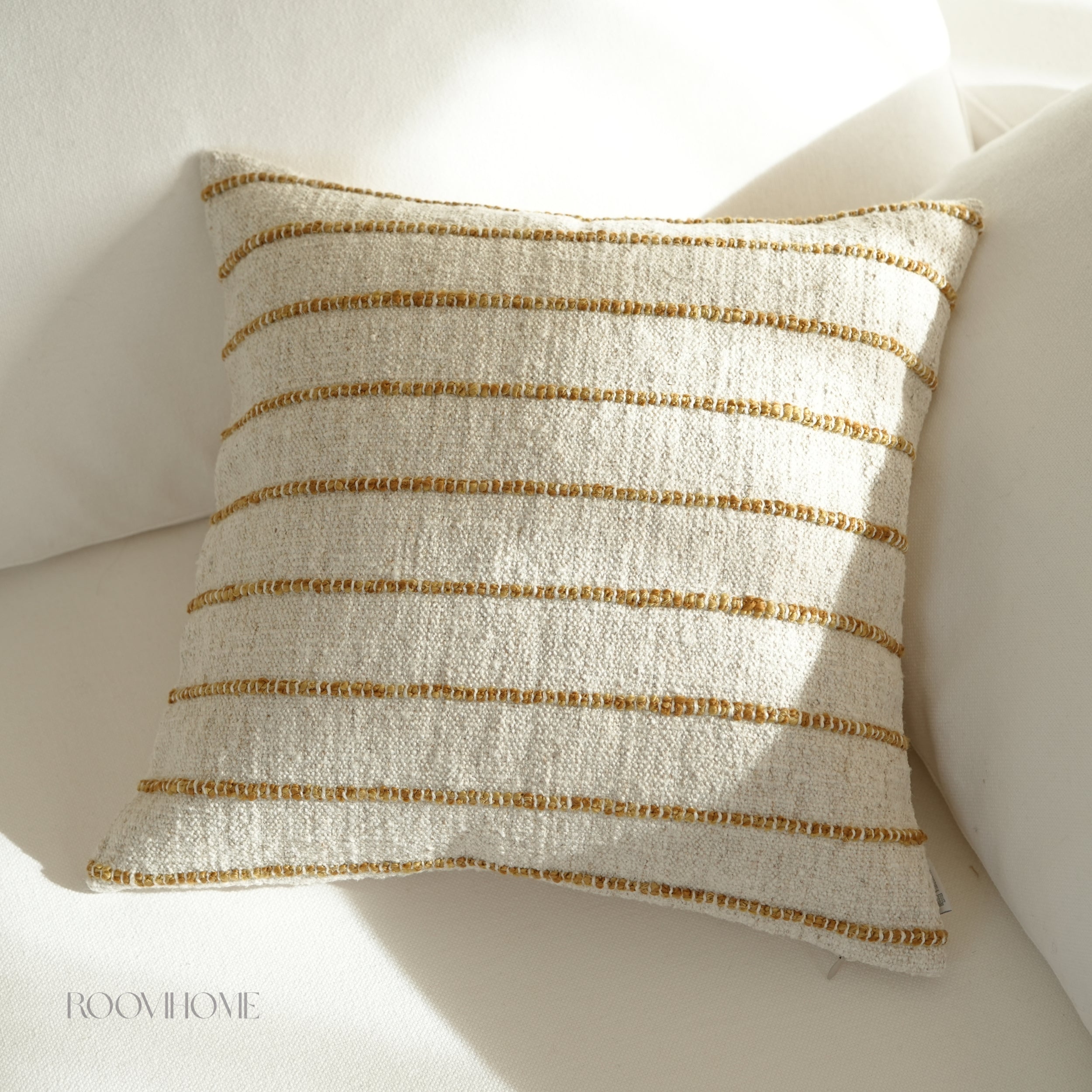 Raw Stripes Cotton-Linen Blend Cushions