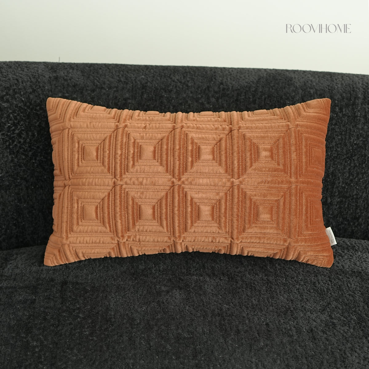Structured Quilting Velvet Cushion Set