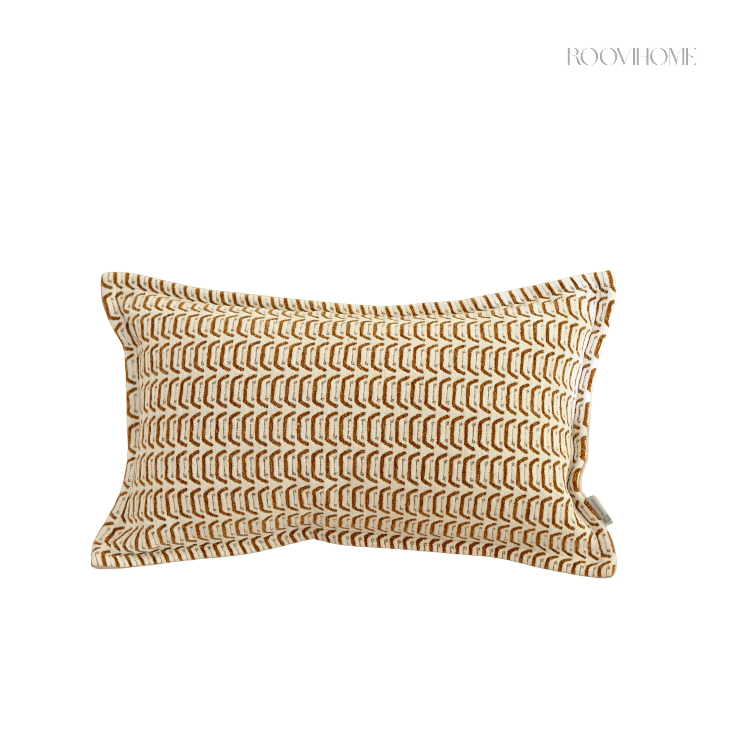 Tiger Pattern Inspired Textured Cushion Cover • Modern Vintage Sofa Pillow • Home Decor • Ready to Ship | RooviHome Rhythm Tiger Collection