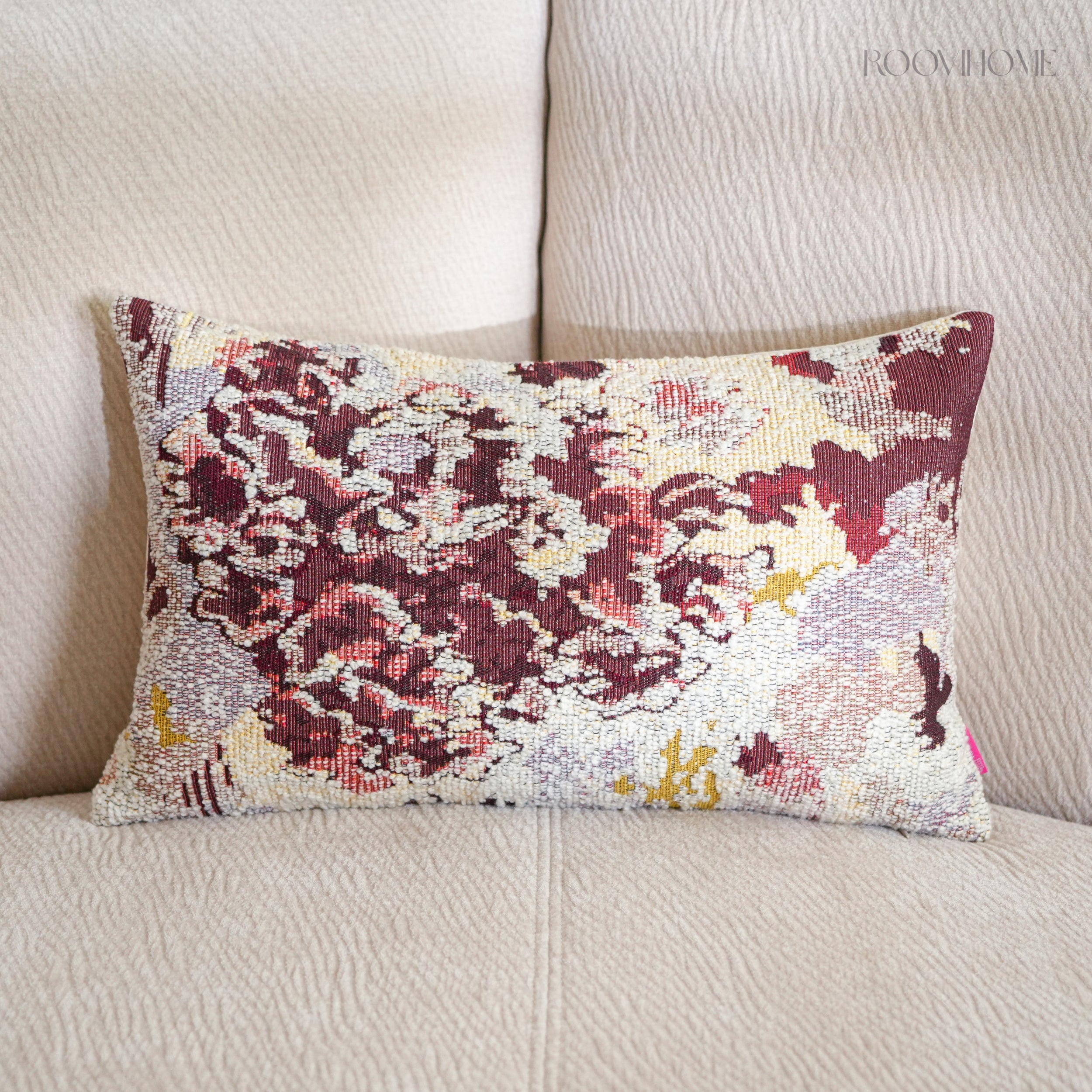 Art-Inspired Abstract Landscape Cotton-Linen Blend Cushions
