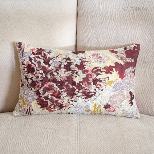 Art-Inspired Abstract Landscape Lumbar Cushion