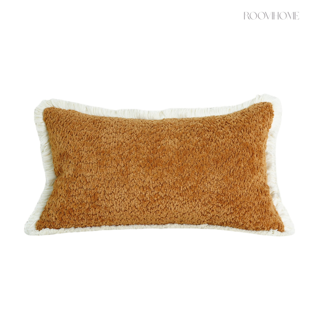 Fluffy Teddy Boucle Cushions with Fringes