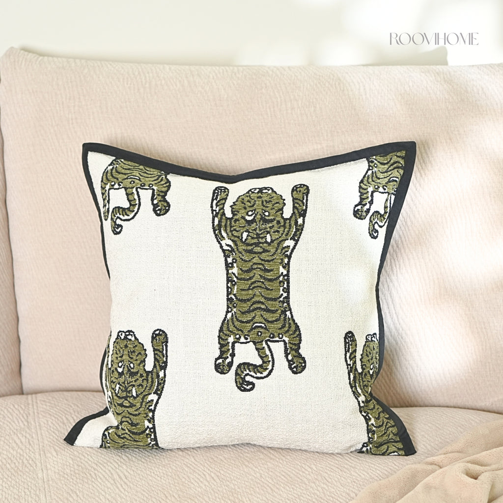 Wandering Tiger Woven Cushion