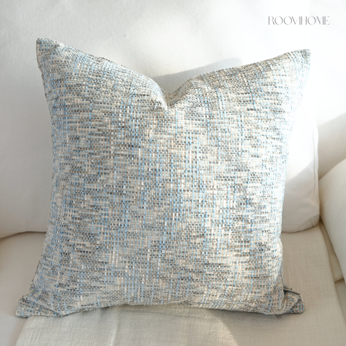 Multicolor Tweed Woven Cushion