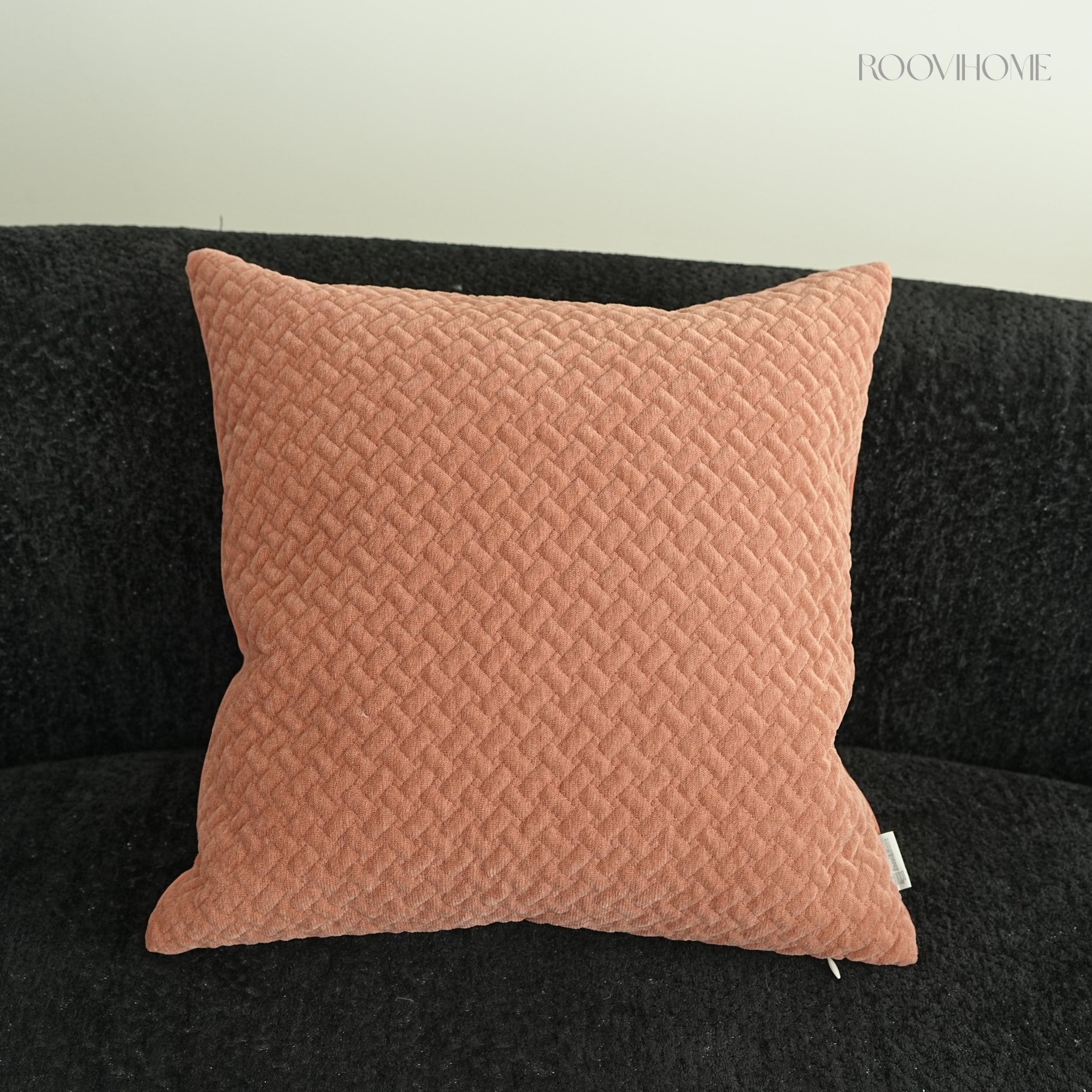 Mocha Weave Quilted Soft Chenille Decorative Cushions