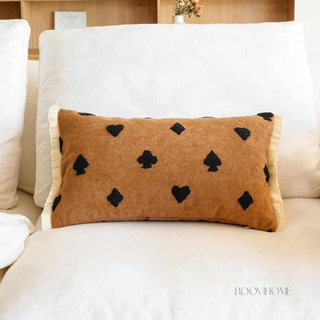 Embroidered Playful Motif Cushion