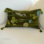 Velvet Garden Floral Cushion
