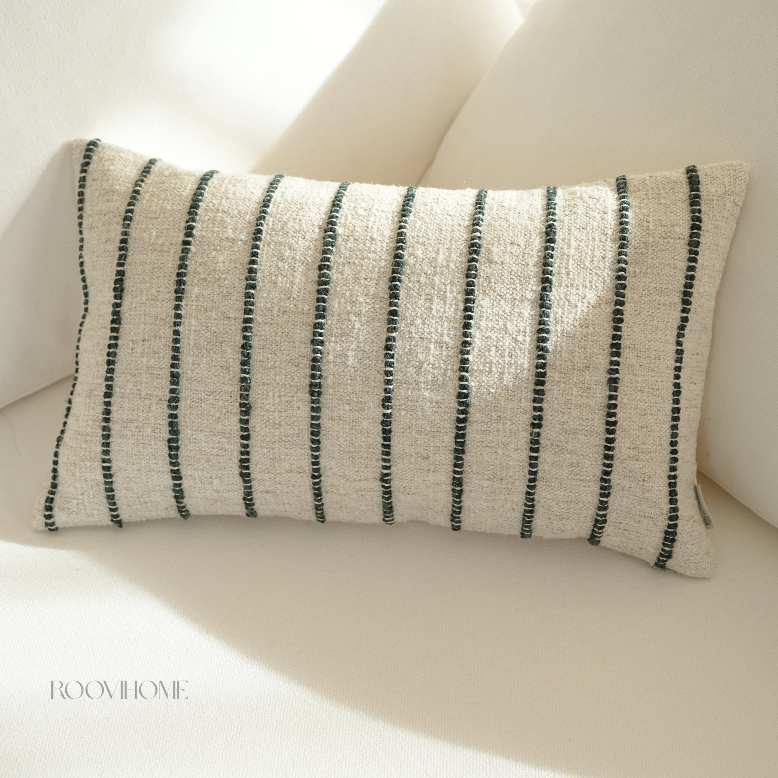 Raw Stripes Cotton-Linen Blend Cushions