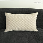 Mocha Weave Quilted Soft Chenille Decorative Cushions