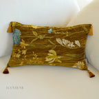 Velvet Garden Floral Cushion