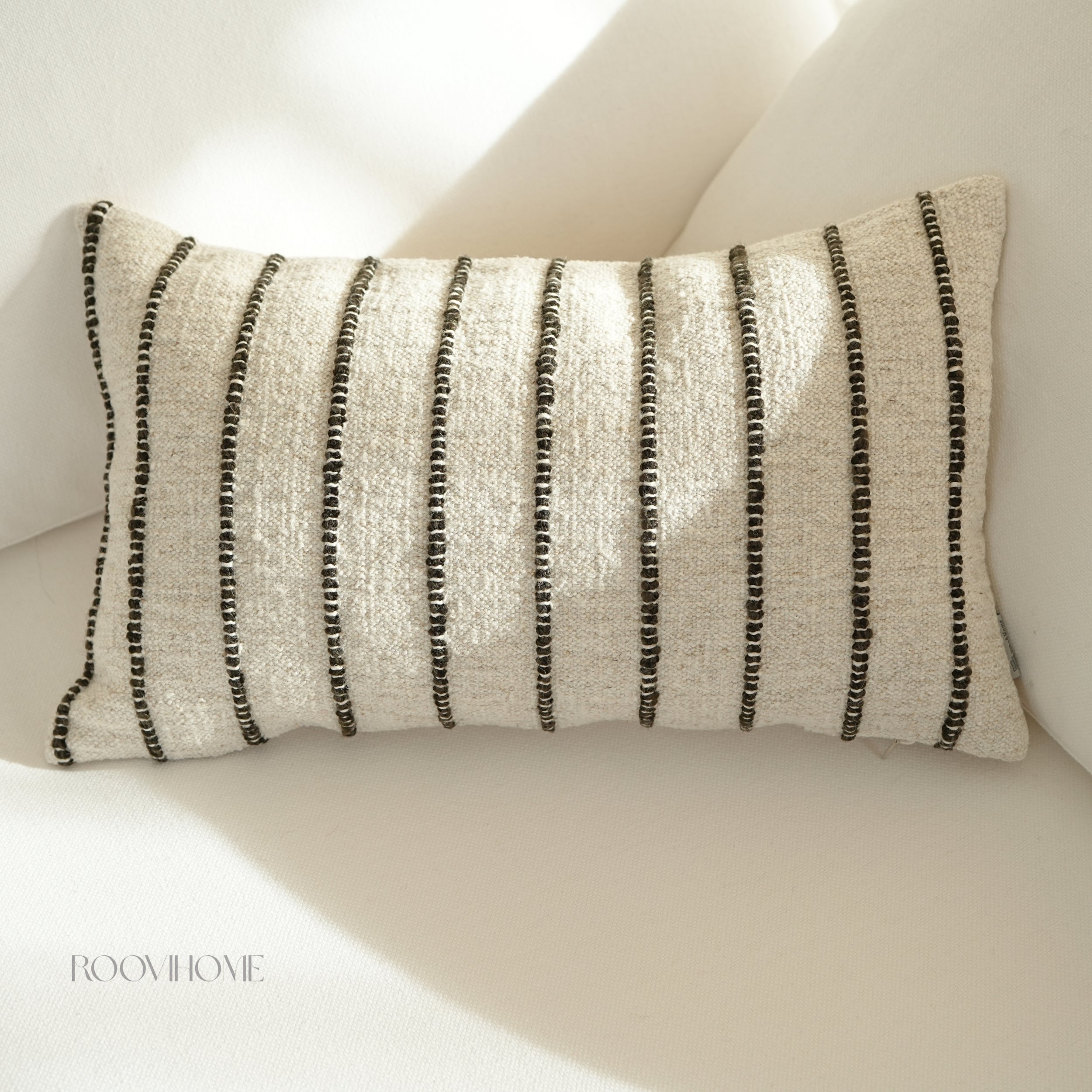 Raw Stripes Cotton-Linen Blend Cushions
