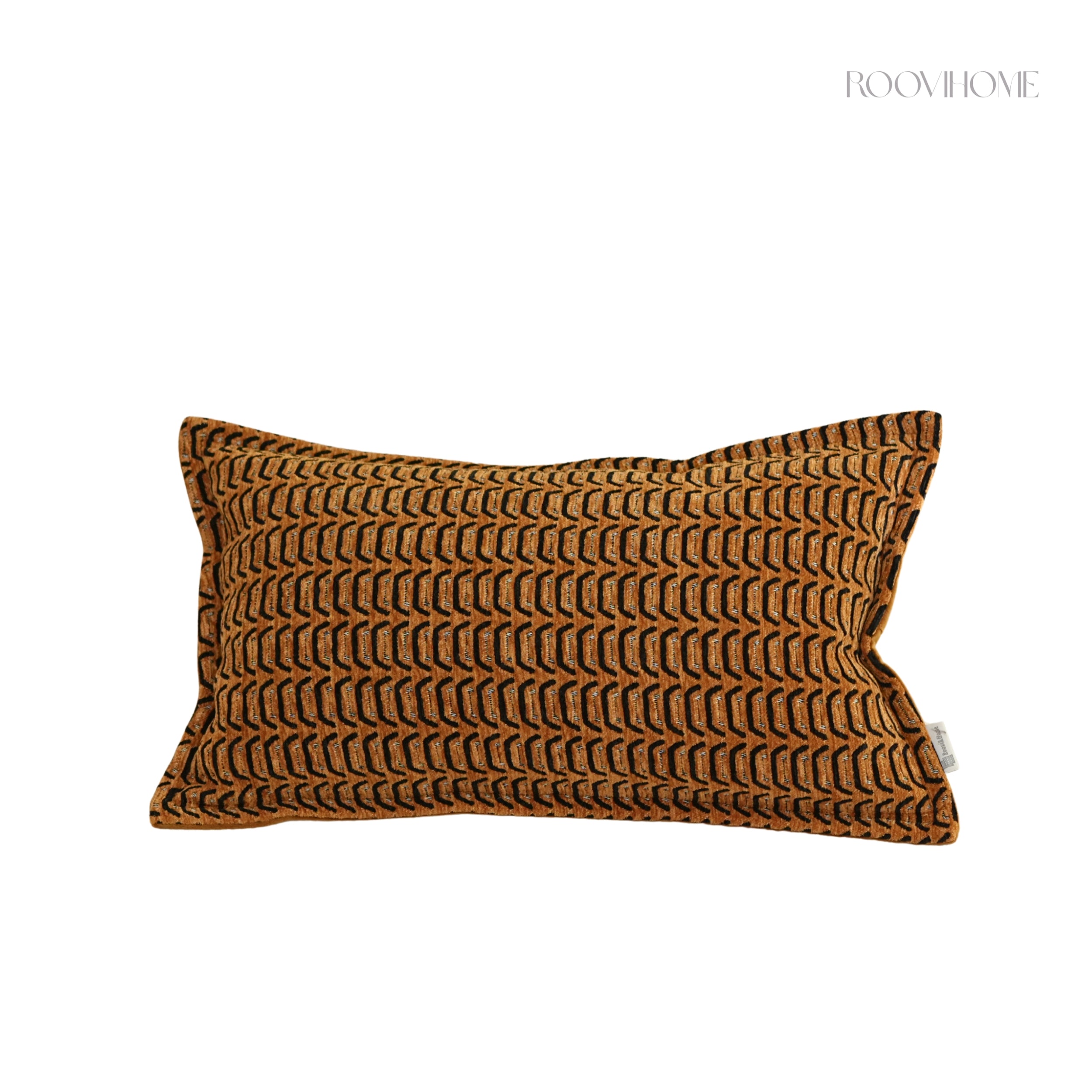Tiger Pattern Inspired Textured Cushion Cover • Modern Vintage Sofa Pillow • Home Decor • Ready to Ship | RooviHome Rhythm Tiger Collection