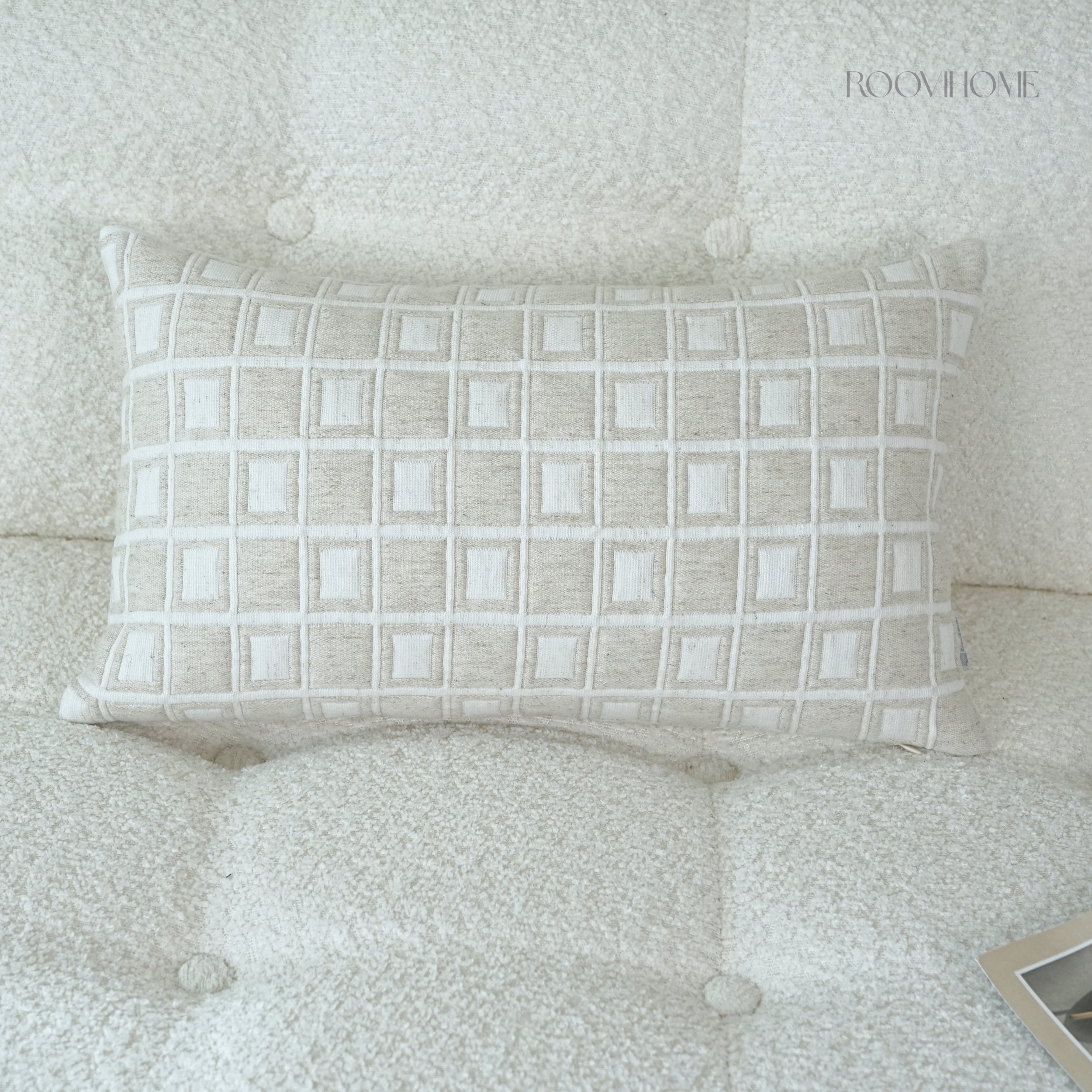 Dimensional Comfort Geometric Embossed Quilted Cushions