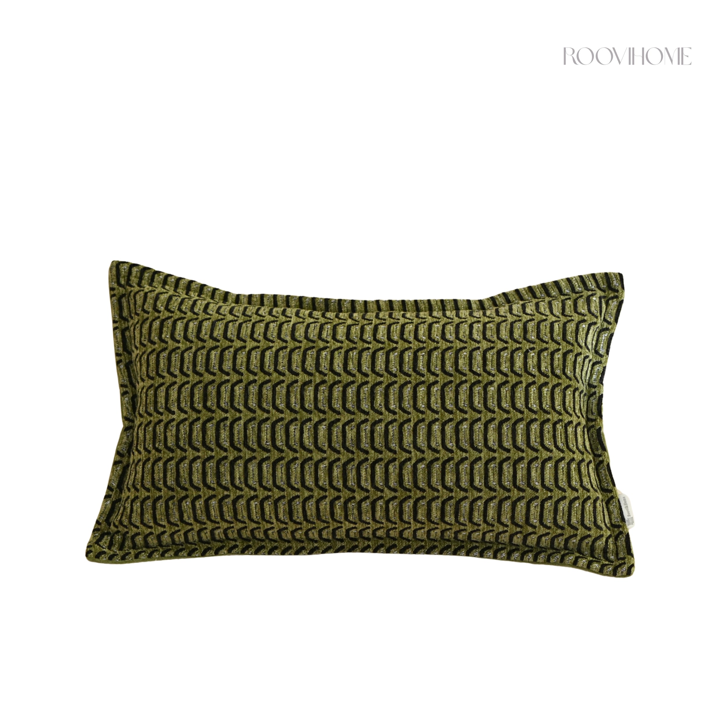 Tiger Pattern Inspired Textured Cushion Cover • Modern Vintage Sofa Pillow • Home Decor • Ready to Ship | RooviHome Rhythm Tiger Collection