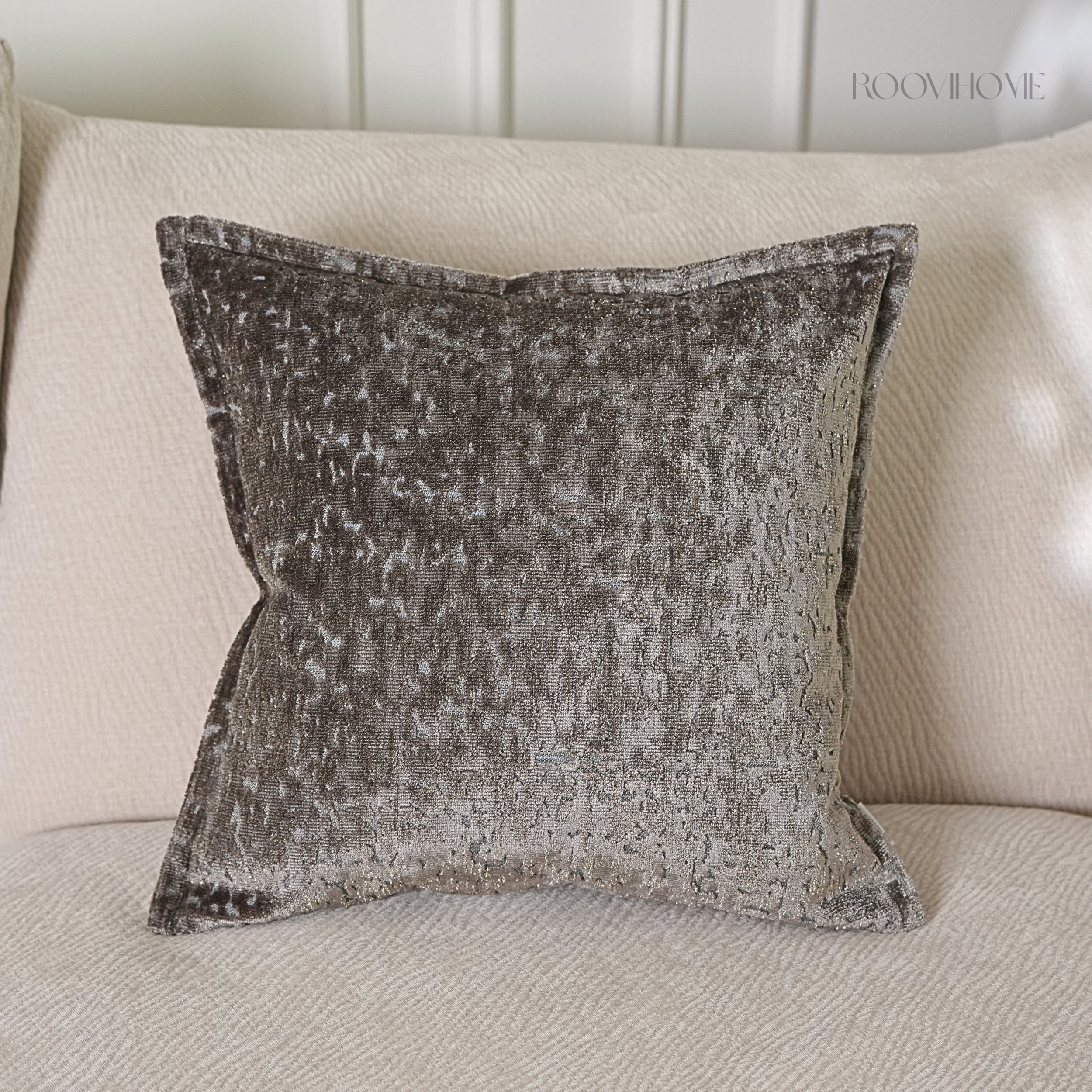 Velvet Eclipse Shimmer Textured Decorative Cushions