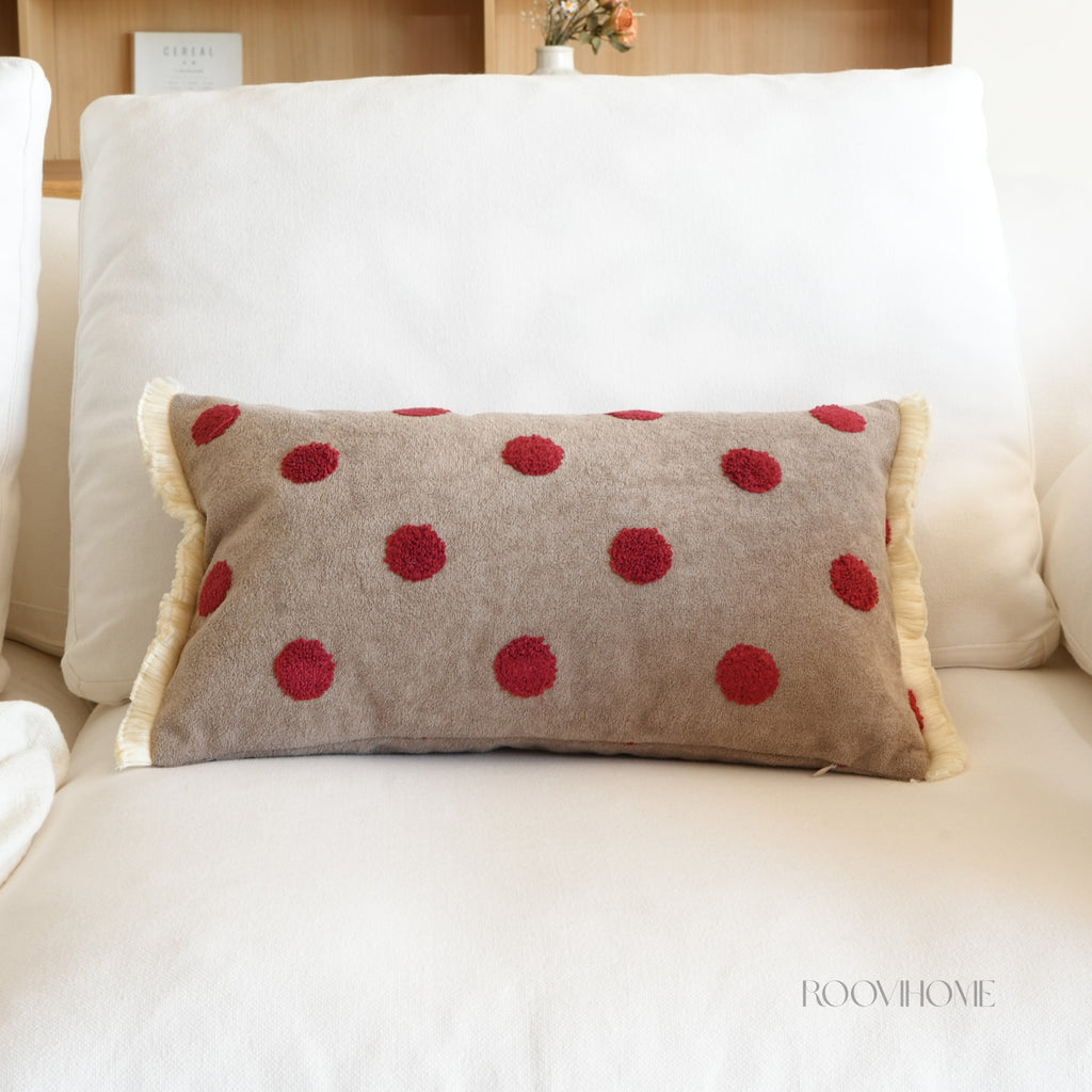 Embroidered Playful Motif Cushion