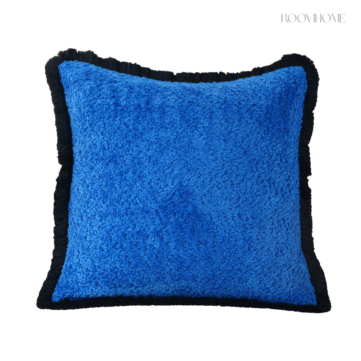 Fluffy Teddy Boucle Cushions with Fringes