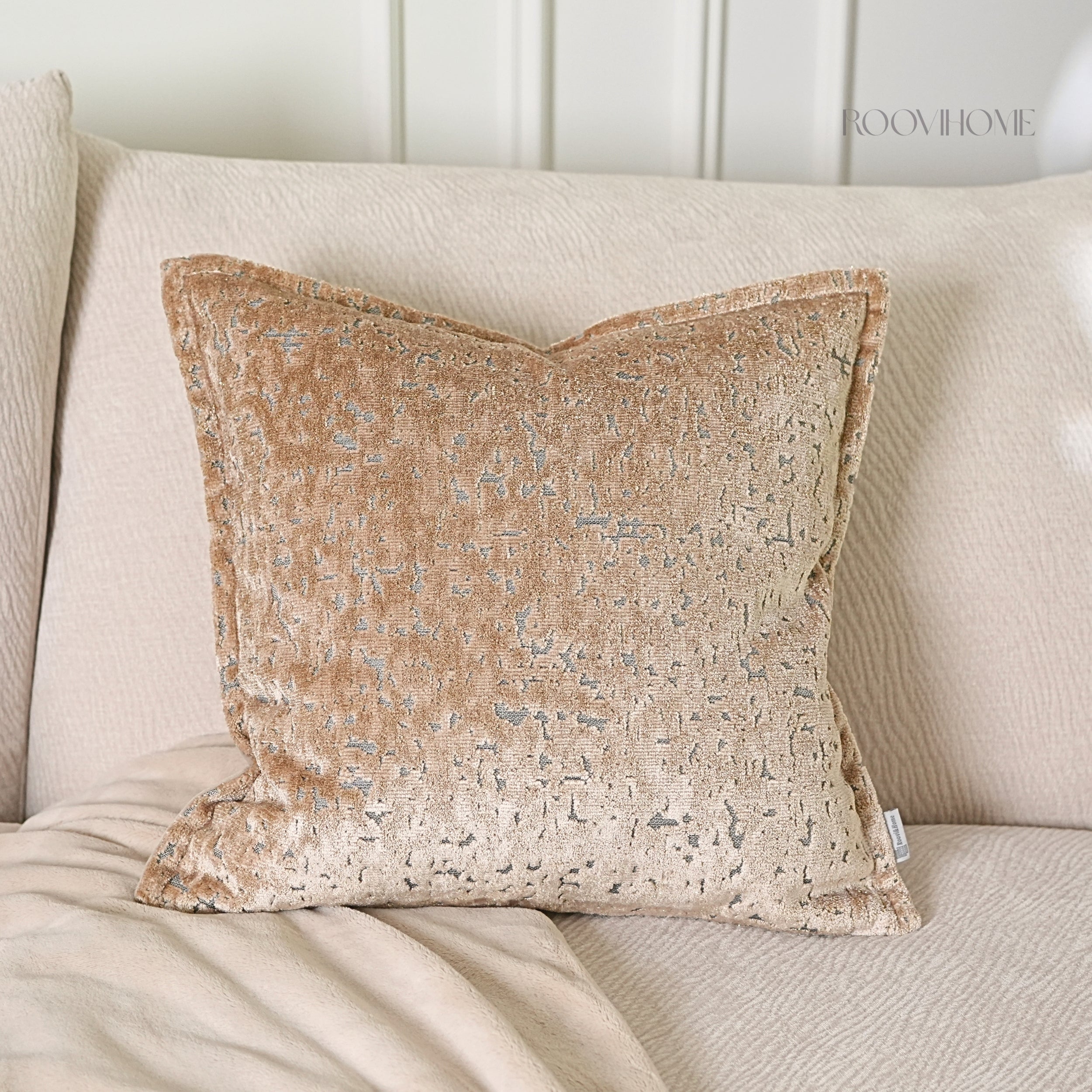 Velvet Eclipse Shimmer Textured Decorative Cushions
