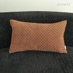 Mocha Weave Quilted Soft Chenille Decorative Cushions