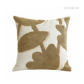Linen-Textured Botanical Cushion 50x50cm