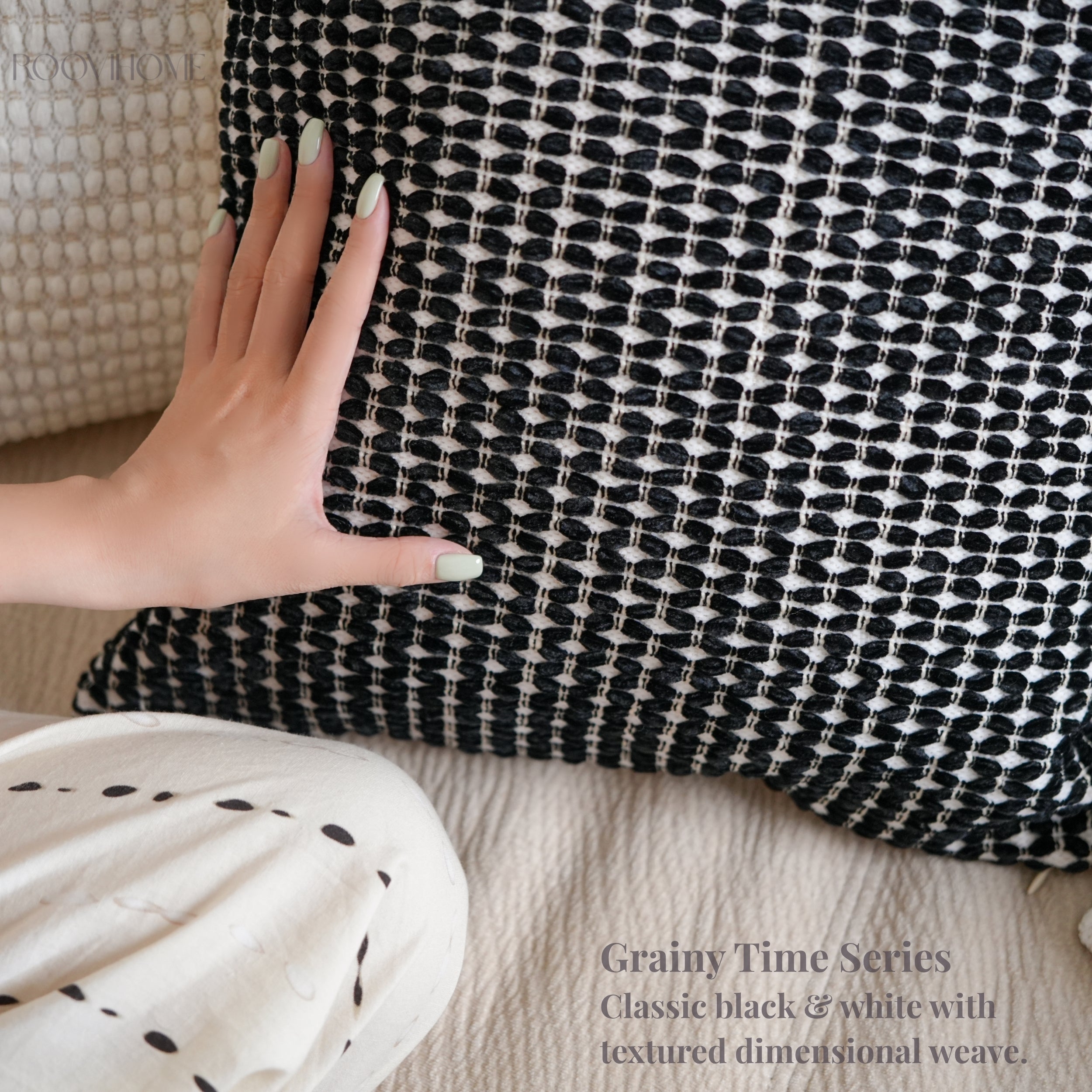 Grainy Textured Boucle Cushions