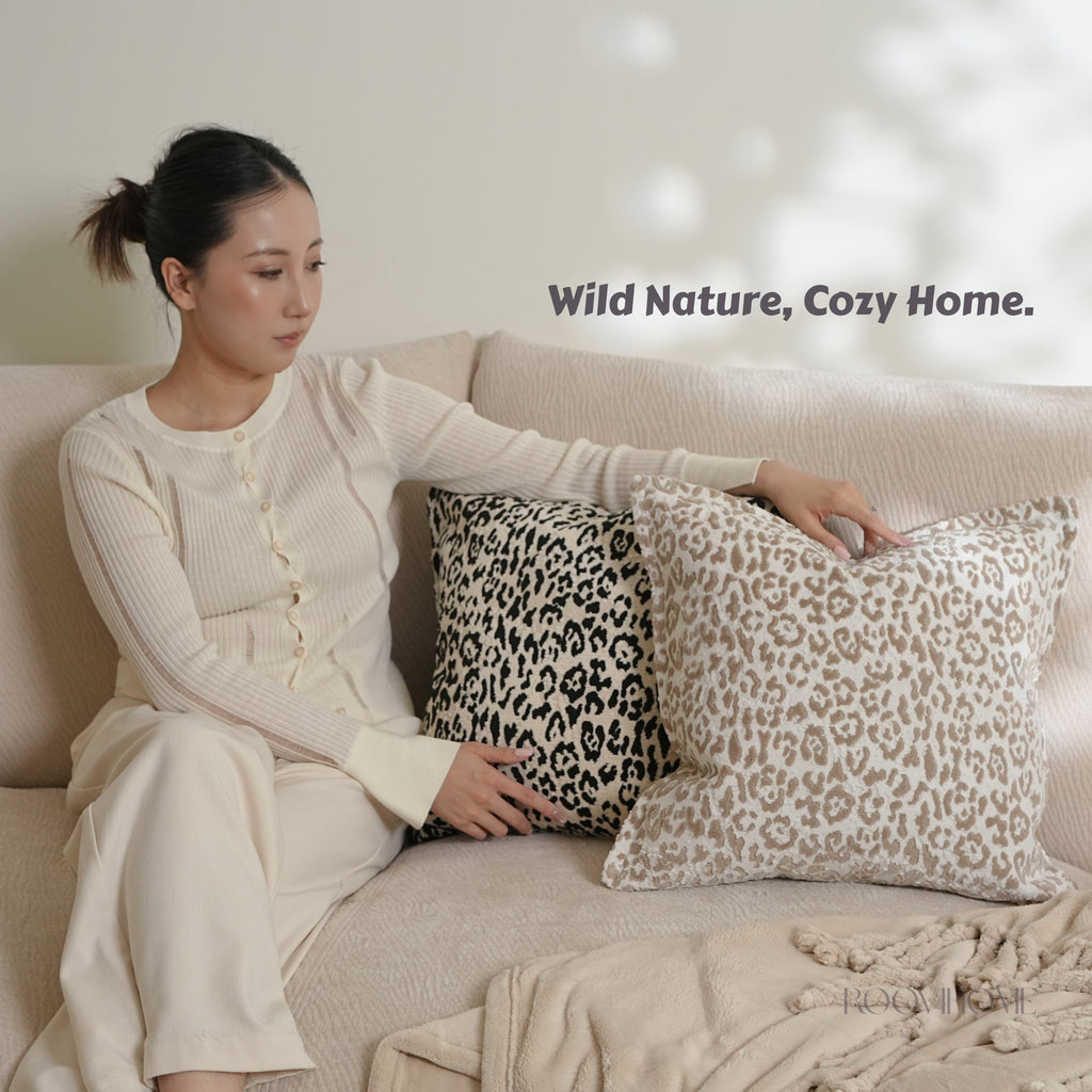 Wild Nature Leopard Velvet Cushions