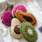 Fruit-Shaped Towel Embroidered Cushion